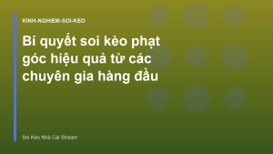 Read more about the article Bí quyết soi kèo phạt góc hiệu quả từ các chuyên gia hàng đầu