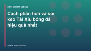 Read more about the article Cách phân tích và soi kèo Tài Xỉu bóng đá hiệu quả nhất